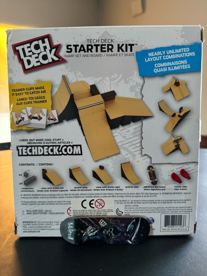 Tech Deck Starter Kit - Ramp Set och Fingerboard