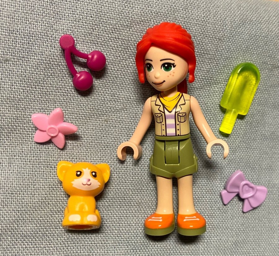 Lego Friends Flicka Mia Katt Körsbär Isglass