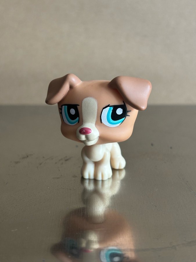 Littlest Pet Shop Hasbro Beige Puppy Dog Hund