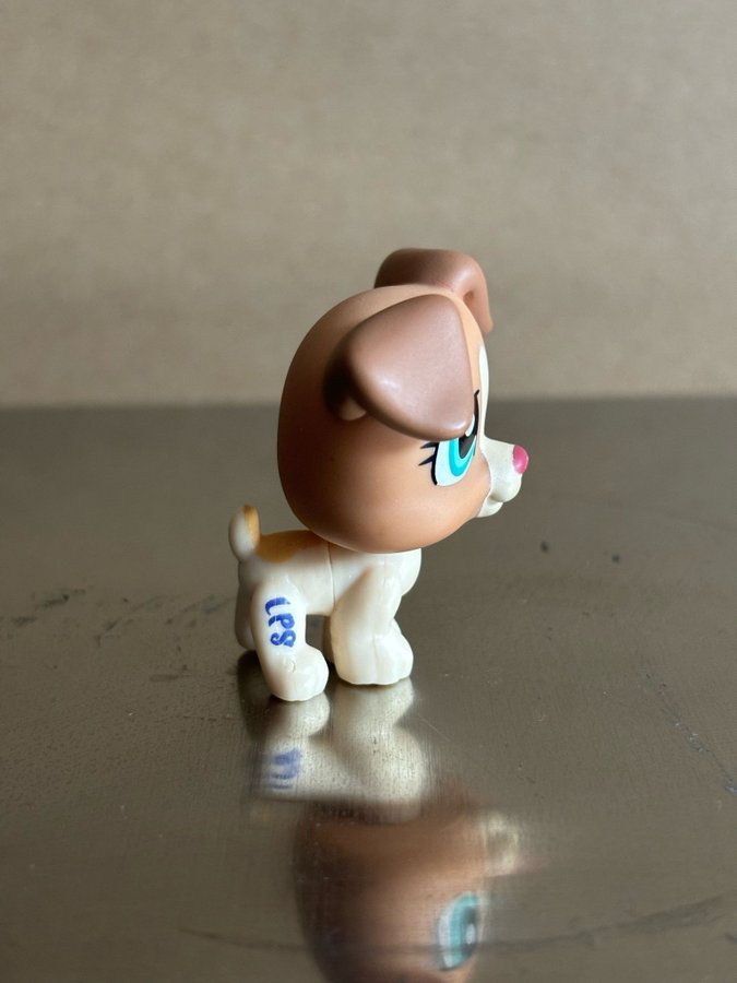 Littlest Pet Shop Hasbro Beige Puppy Dog Hund