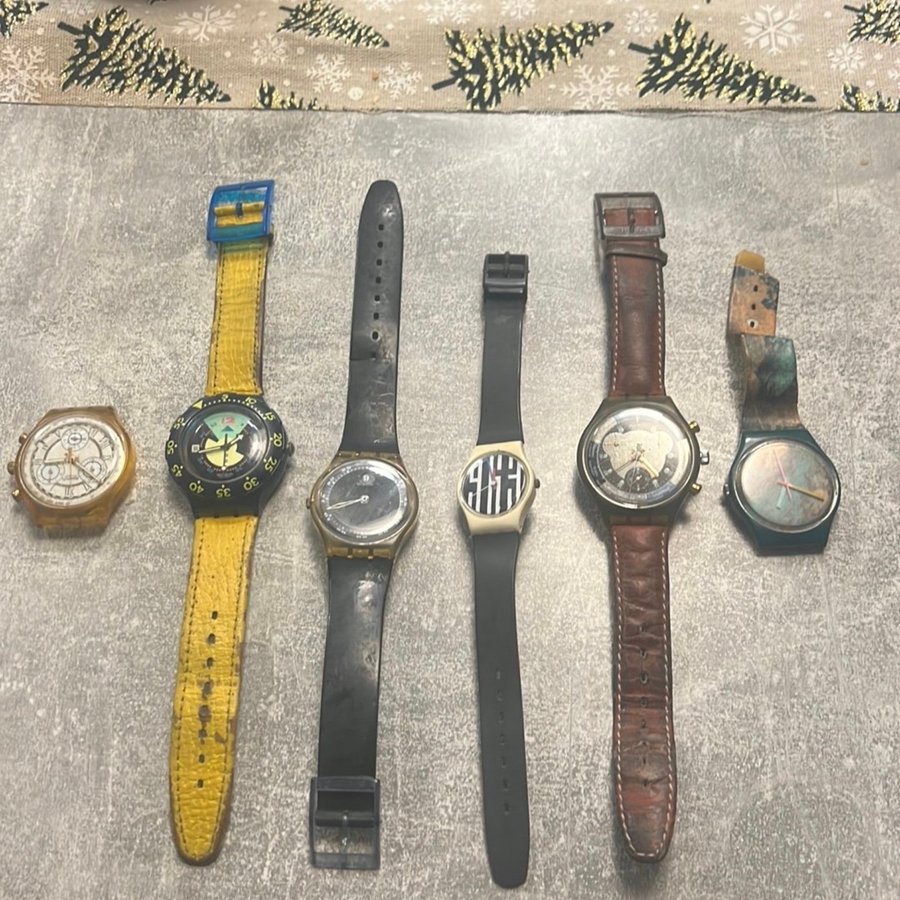 Swatch Klockor - 6 stycken vintage