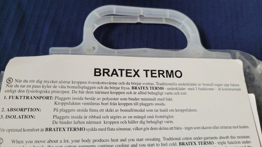 Bratex mörkblå undertröja, storlek 46/48, nytt