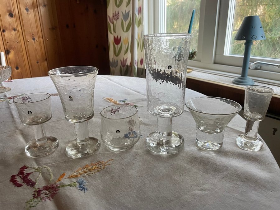 Glas från Pukeberg - Komplett set