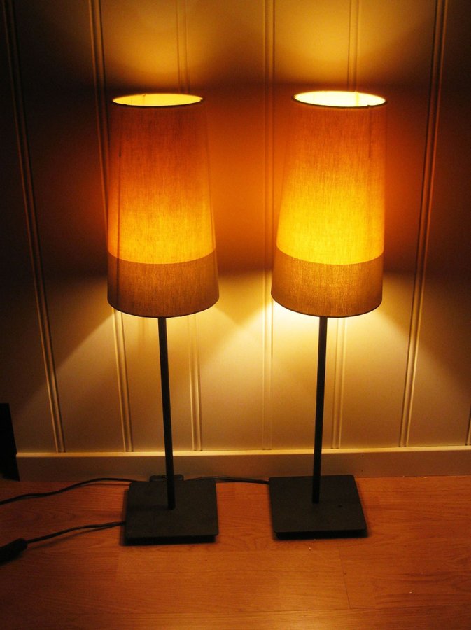 Retro Design 60 tals IKEA Hemma Typ B0714 Bordslampa 2 st