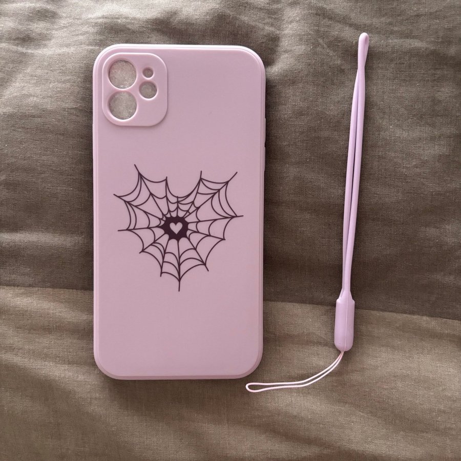 iPhone 11 phone case (purple spider web)