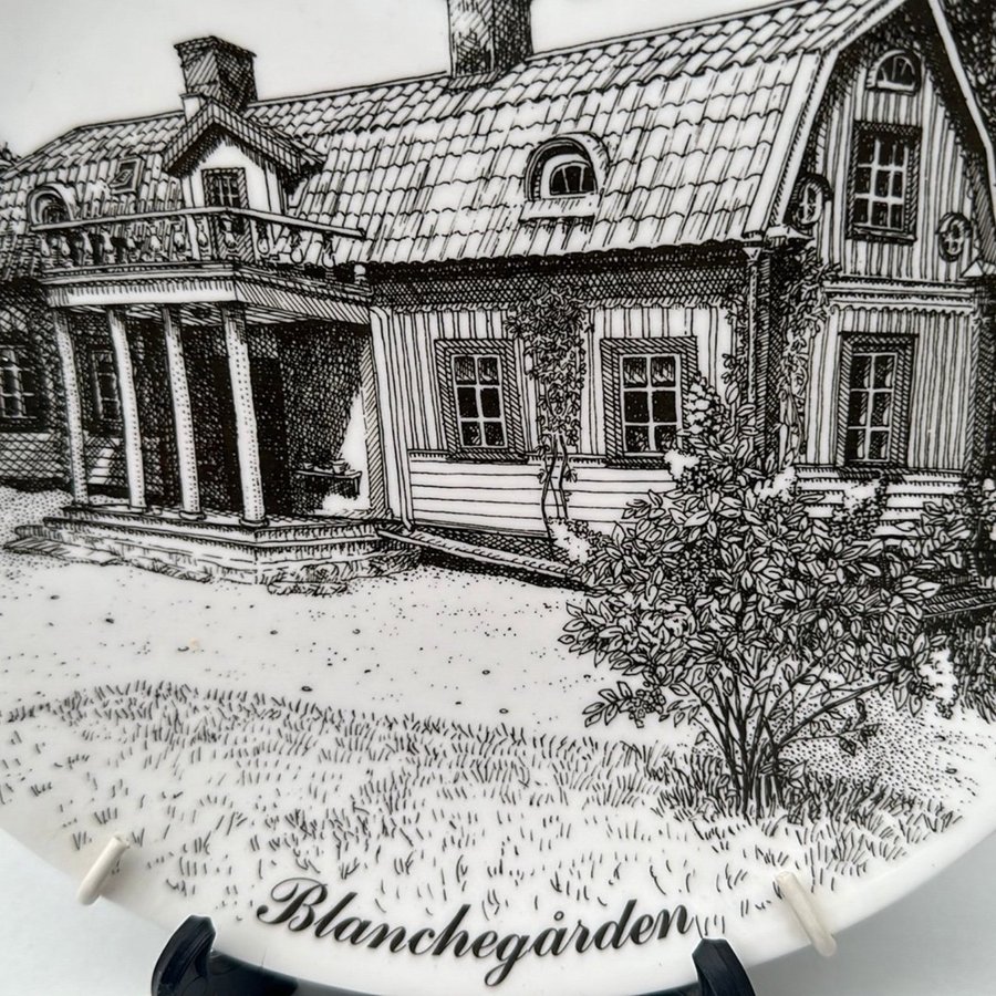 Samlartallrik ”Blanchegården” Gustavsberg