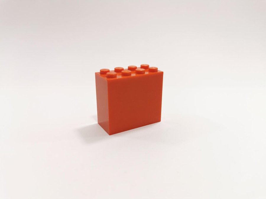 Lego - brick - 2x4x3 - part 30144 - röd