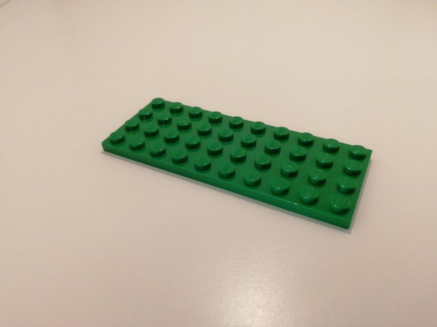 Lego - platta - plate - 4x10 - part 3030 - grön