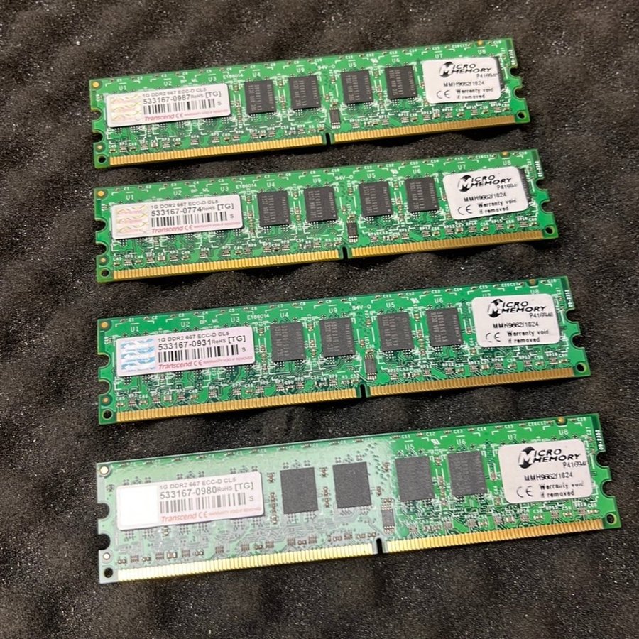 4x 1GB DDR2 Micro Memory