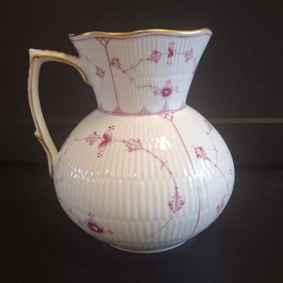 One of a kind Royal Copenhagen Purpur Milk jug gilded