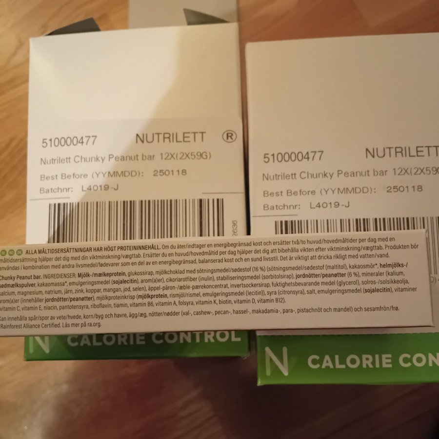 Nutrilett Chunky Peanut Bar 24 × ( 2× 59g)