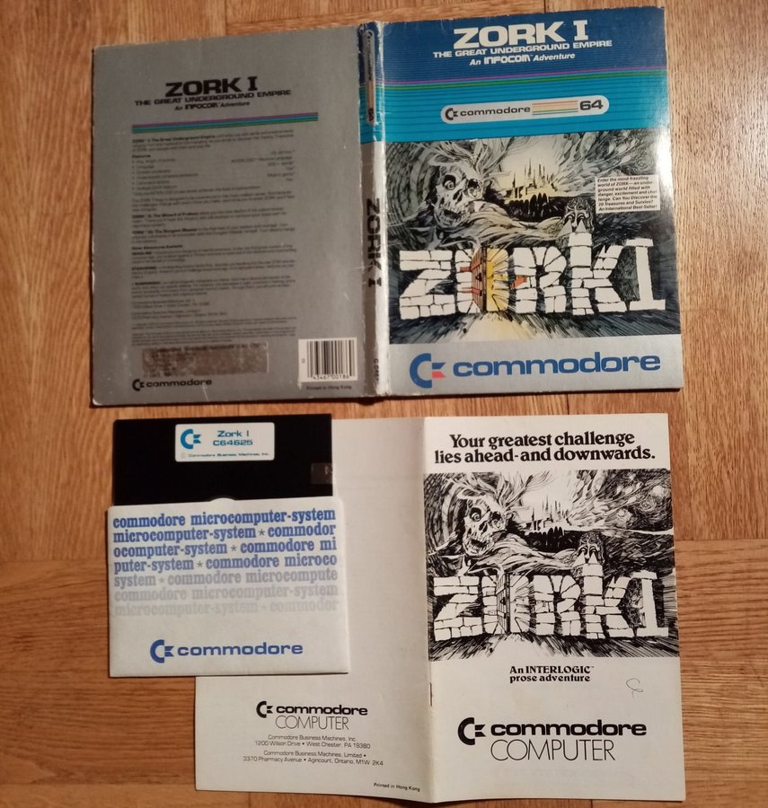 Zork I - Great Underground Empire (CBM - Infocom) Disk ->TESTAD<- Commodore 64