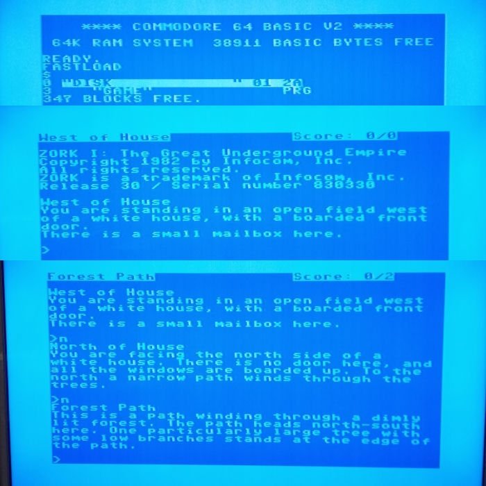 Zork I - Great Underground Empire (CBM - Infocom) Disk ->TESTAD<- Commodore 64