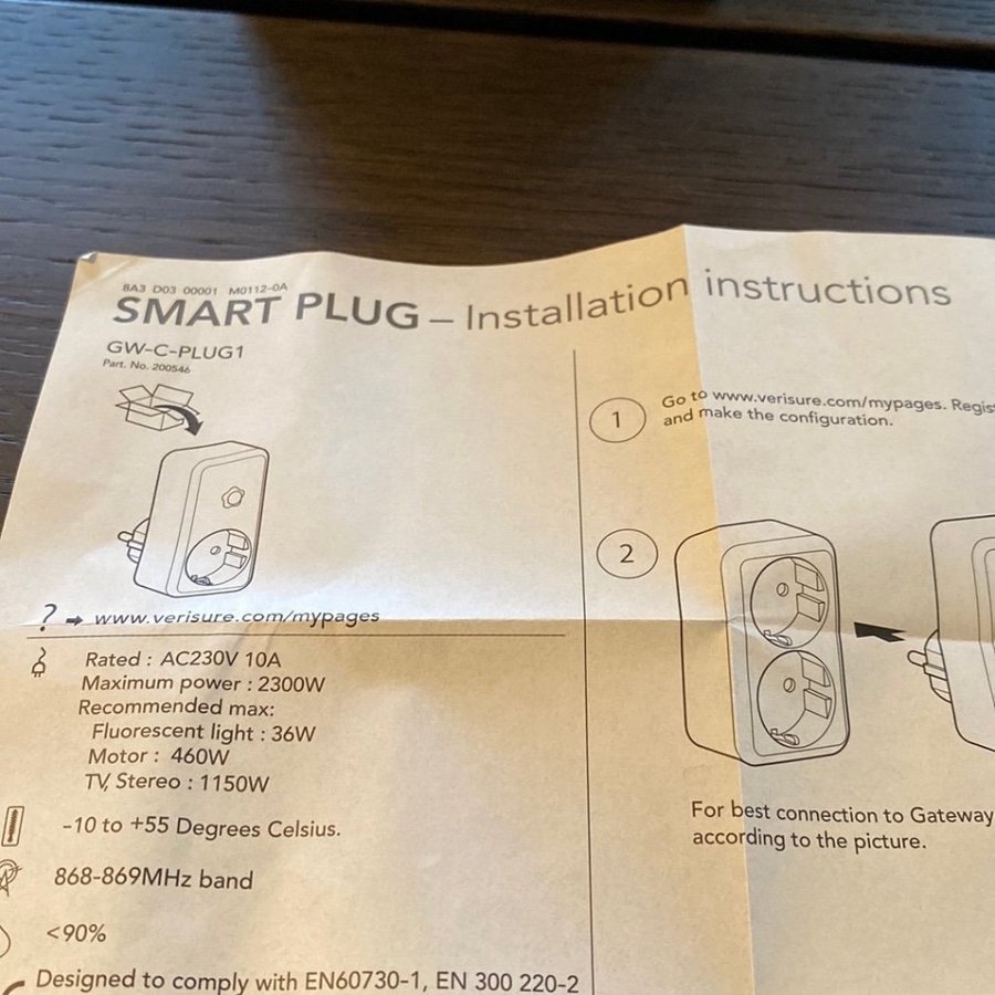 Verisure Smart Plug GW-C-PLUG1