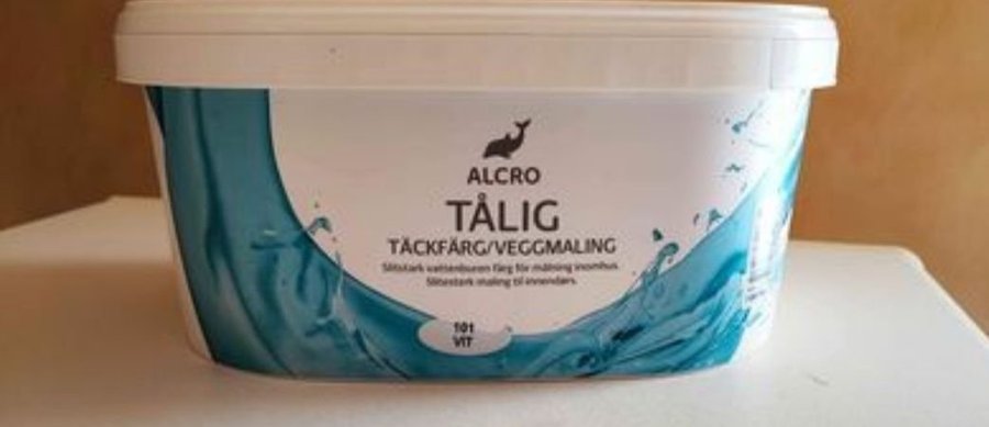 Alcro tålig, färg för kök, badrum, tvättstuga mm NY, oöppnad