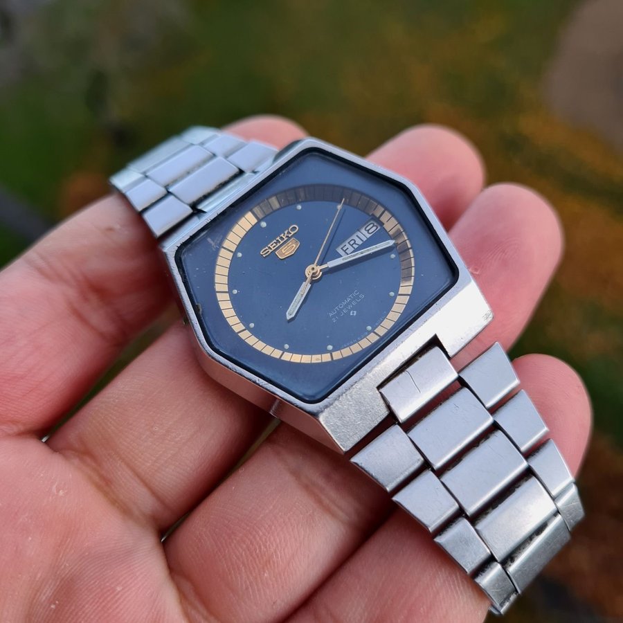 Seiko 5 Automatic 21 Jewelsn,Unik ,Blå