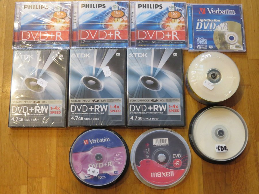 61st DVD + - RW CDR Skivor