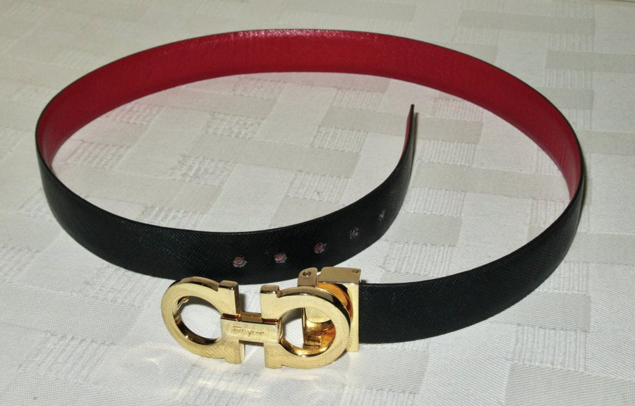 Salvatore Ferragamo - Super fin Italiensk Högkvalitets Reversible Gancini belt