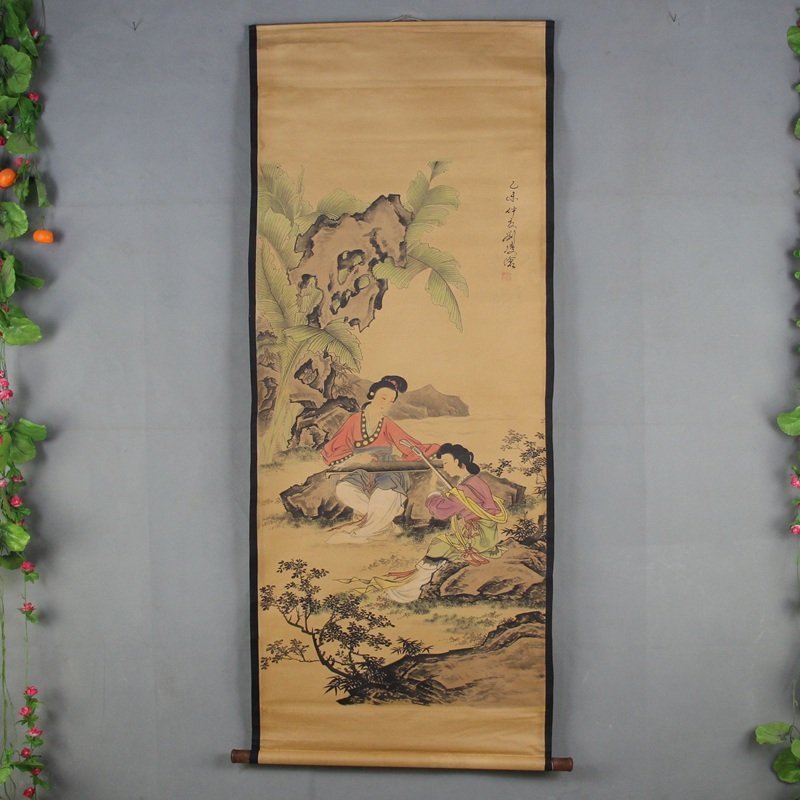 Chinese artwork retro painting painting