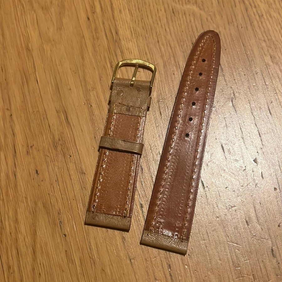 Klockarmband 20mm ljusbrun