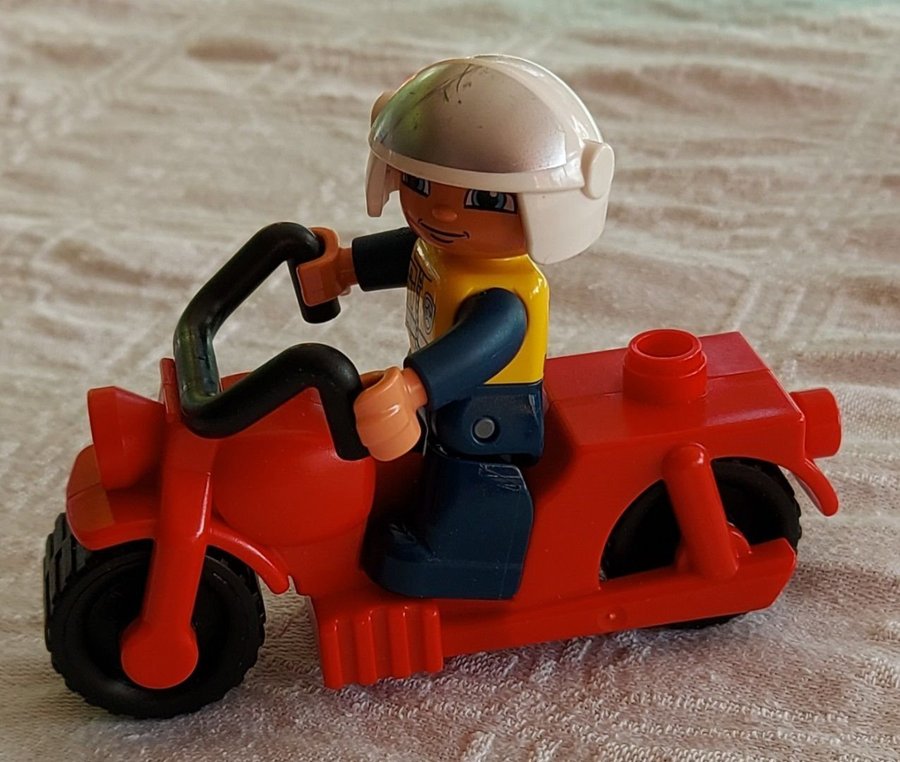 Duplo Lego Polis Motorcykel