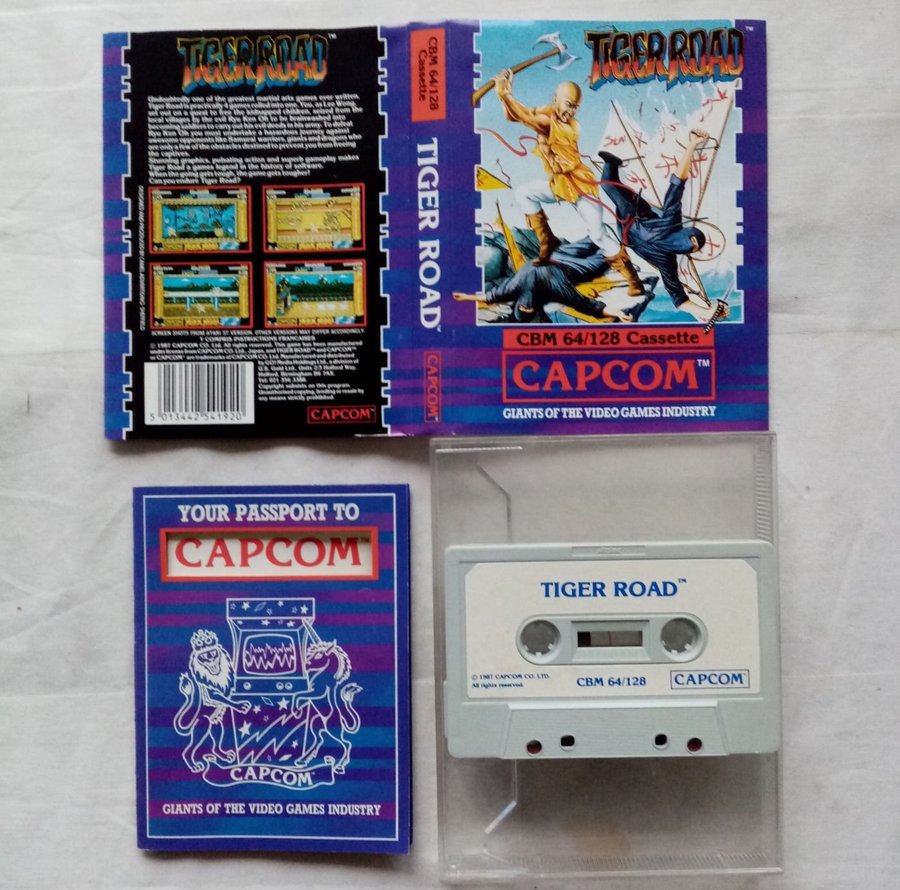 Tiger Road (US Gold - Capcom) ->TESTAD<- Commodore 64 / C64 Spel