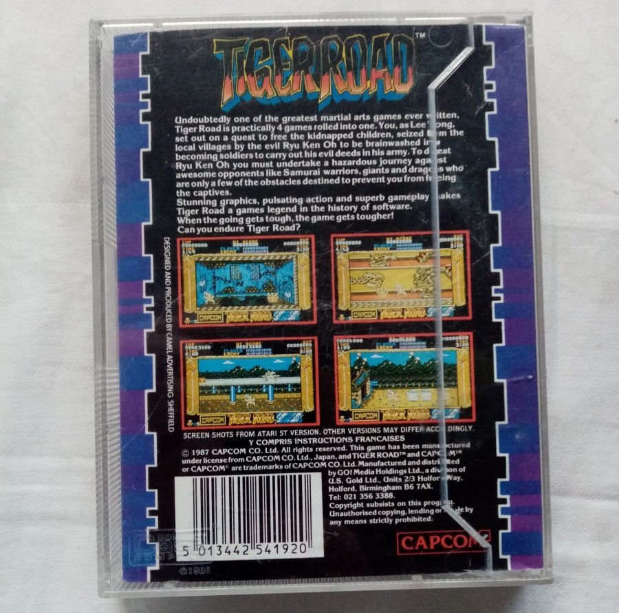 Tiger Road (US Gold - Capcom) ->TESTAD<- Commodore 64 / C64 Spel