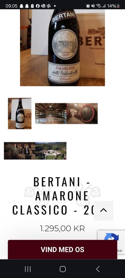 Bertani Amarone - noget af den allerbedste kvalitet