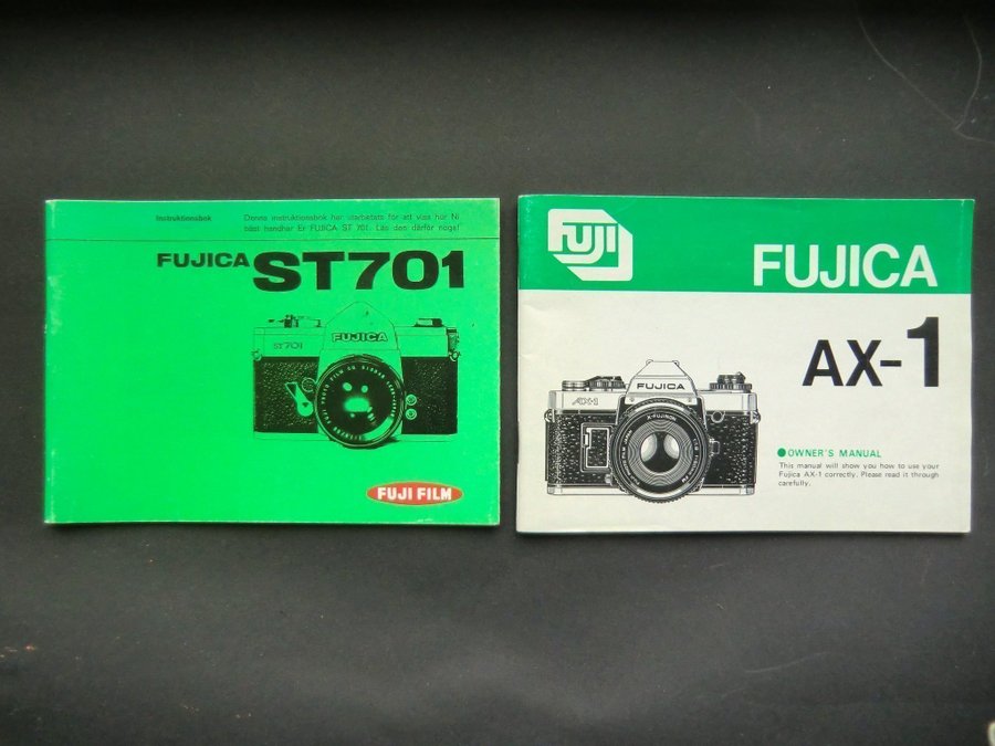 Fujica ST 701 och AX-1 bruksanvisningar