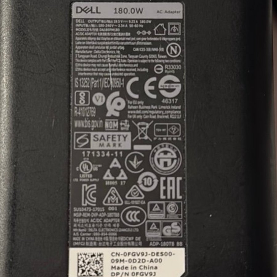 Dell 180W AC Adapter