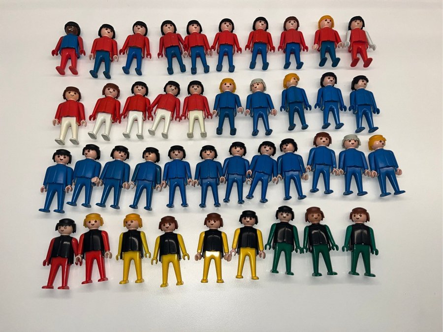 Playmobil Många figurer/gubbar från 70/80-talet