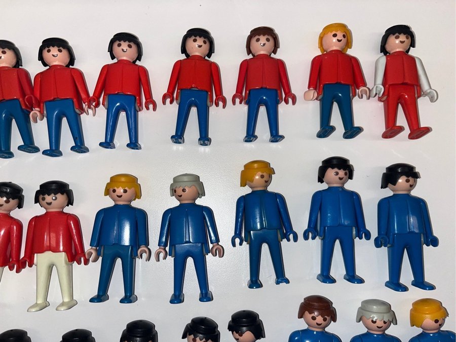 Playmobil Många figurer/gubbar från 70/80-talet