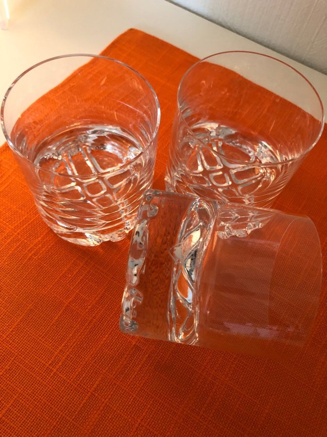 Orrefors whiskey glas 3st