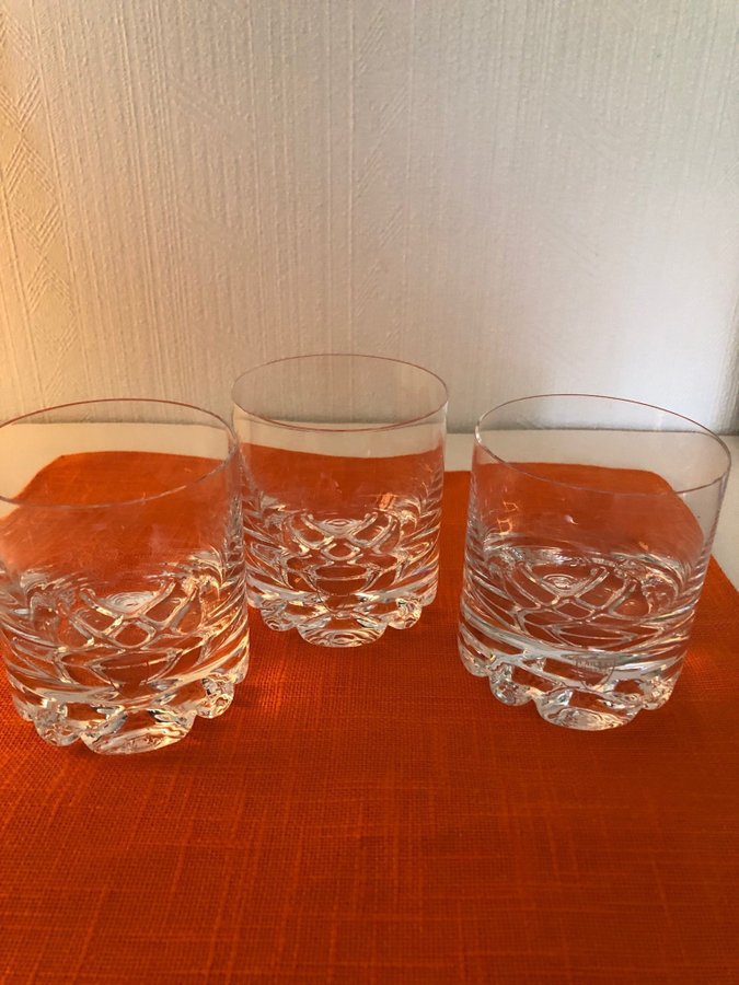 Orrefors whiskey glas 3st