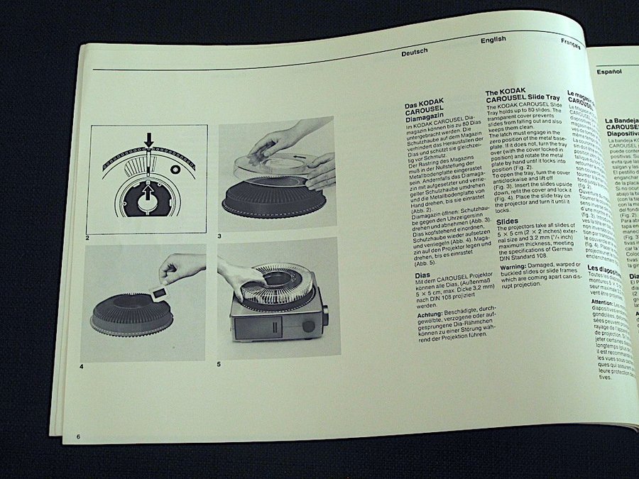 Bruksanvisning mm för Kodak Carousel S-AV2020/S-AV2030 Projektorer