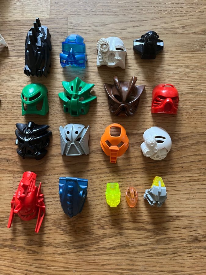 Lego Bionicle delar, masker, vapen