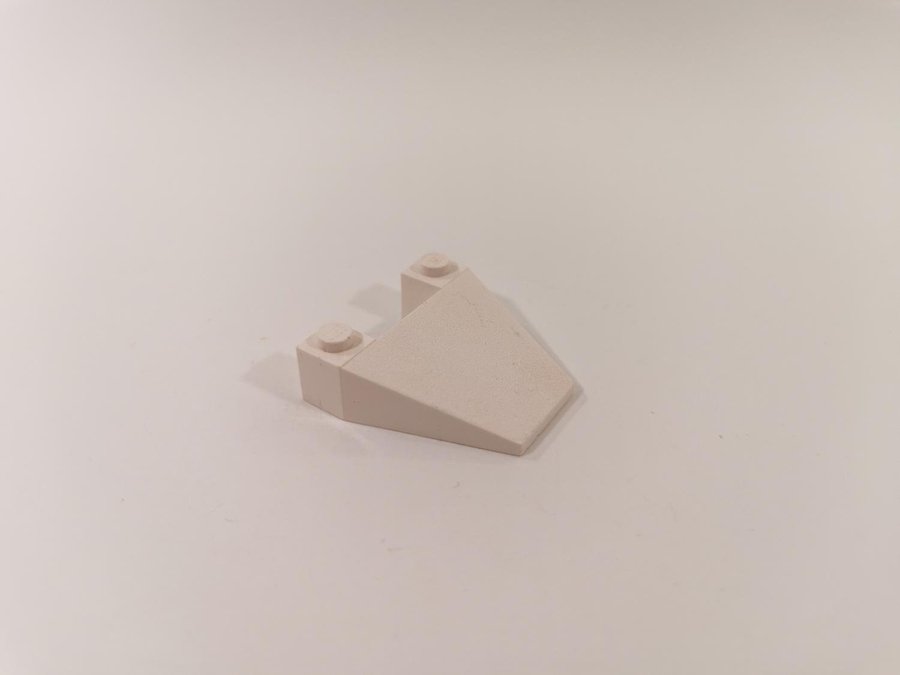 Lego - wedge - front - överdel - flygplan - 4x4 - part 4858 - vit