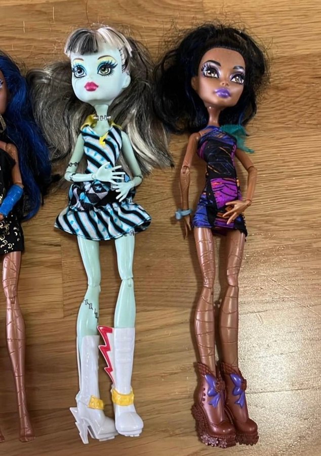 Monster High docka paket | Rebecca steam Clawdeen Wolf Frankie