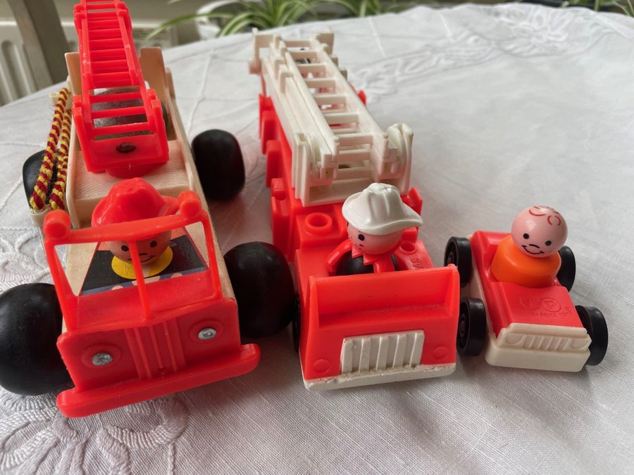 Fisher Price Unik Brandbil- Vintage