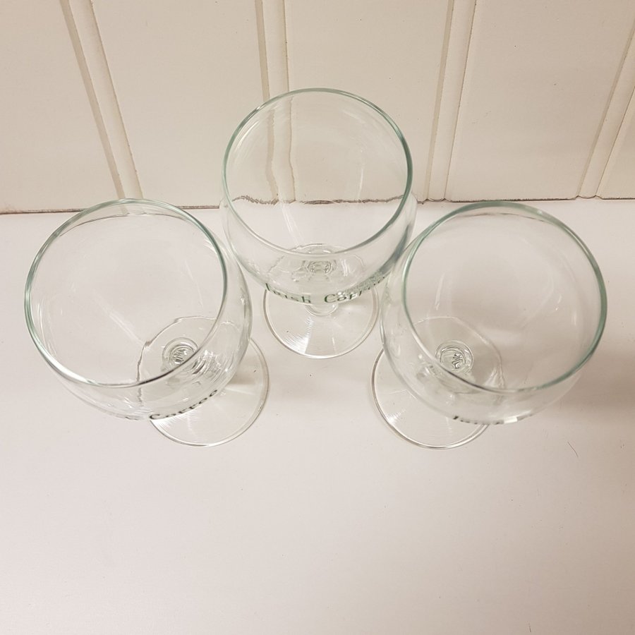 3 st Irish Coffee glas.H.15 cm.6 cm i diameter