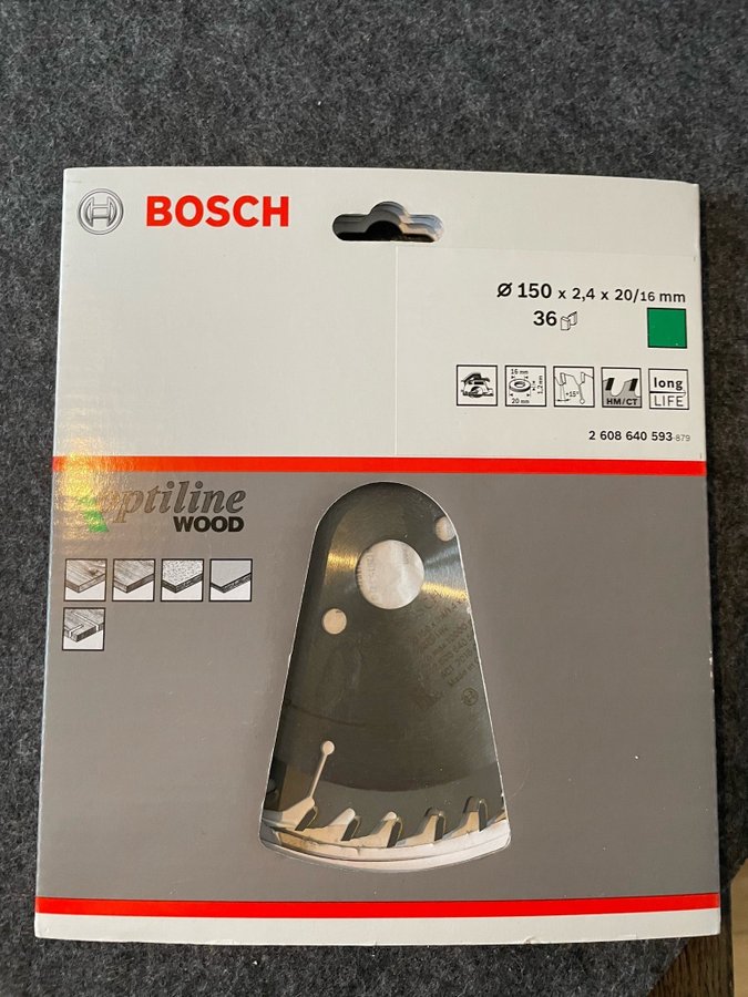 Bosch Optiline Wood Sågklinga 150mm