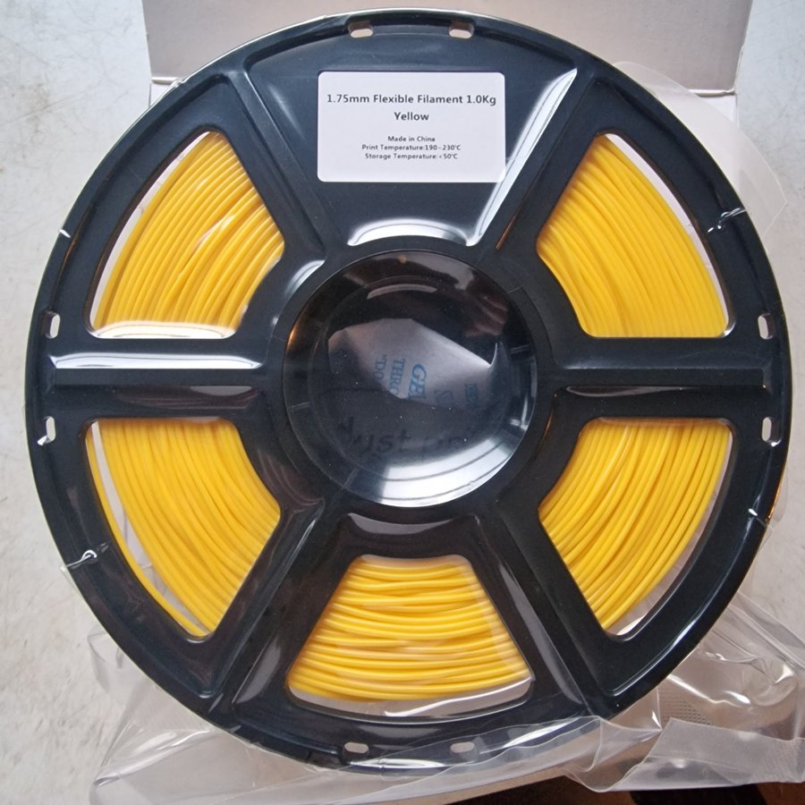 Flexibel Filament 1.0Kg Gul 1.75mm