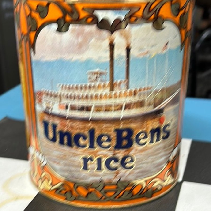 Gammal Uncle Bens Rice burk