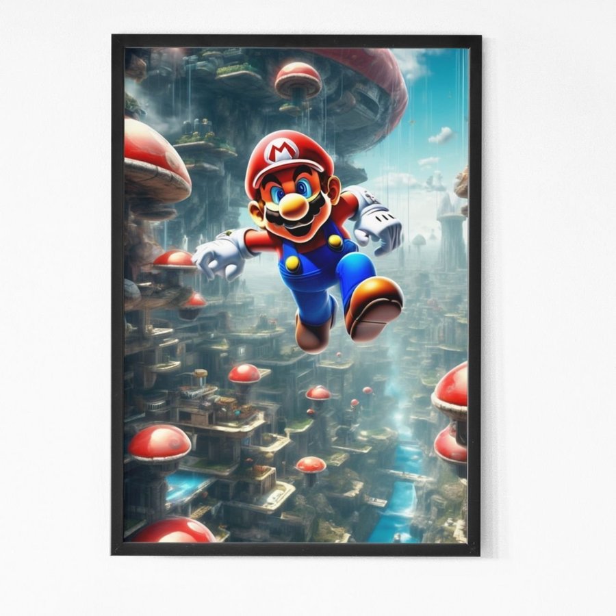 Super Mario Bros Tavla 30x40cm | Julklappstips |