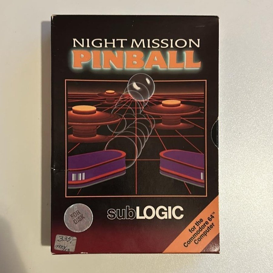 Commodore 64 - Night Mission Pinball (Grymt bra skick)