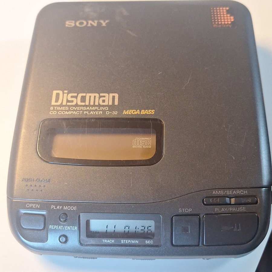 Sony Discman D-32 CD-spelare