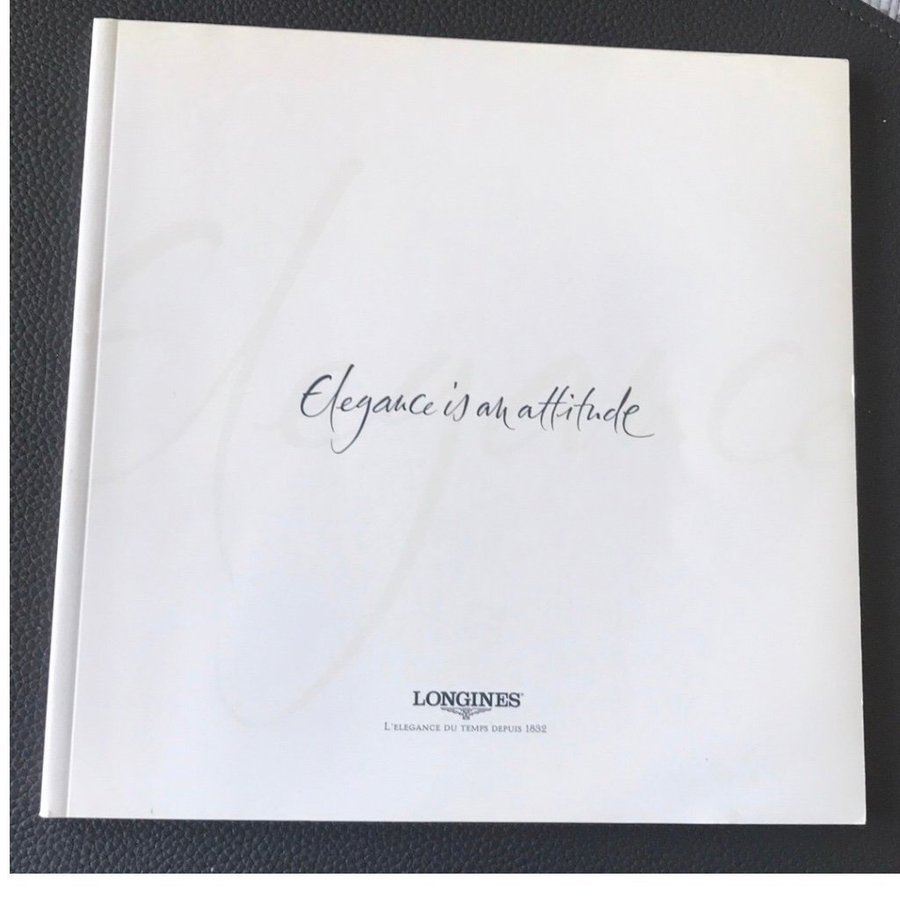 LONGINES klockkatalog med Audrey Hepburn  Humphrey Bogart licensierade foton