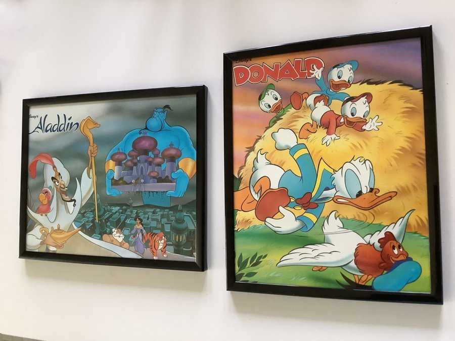 2st Disney Tavlor Kalle Anka tavla Alladin Disneys tecknade serier Donald Duck