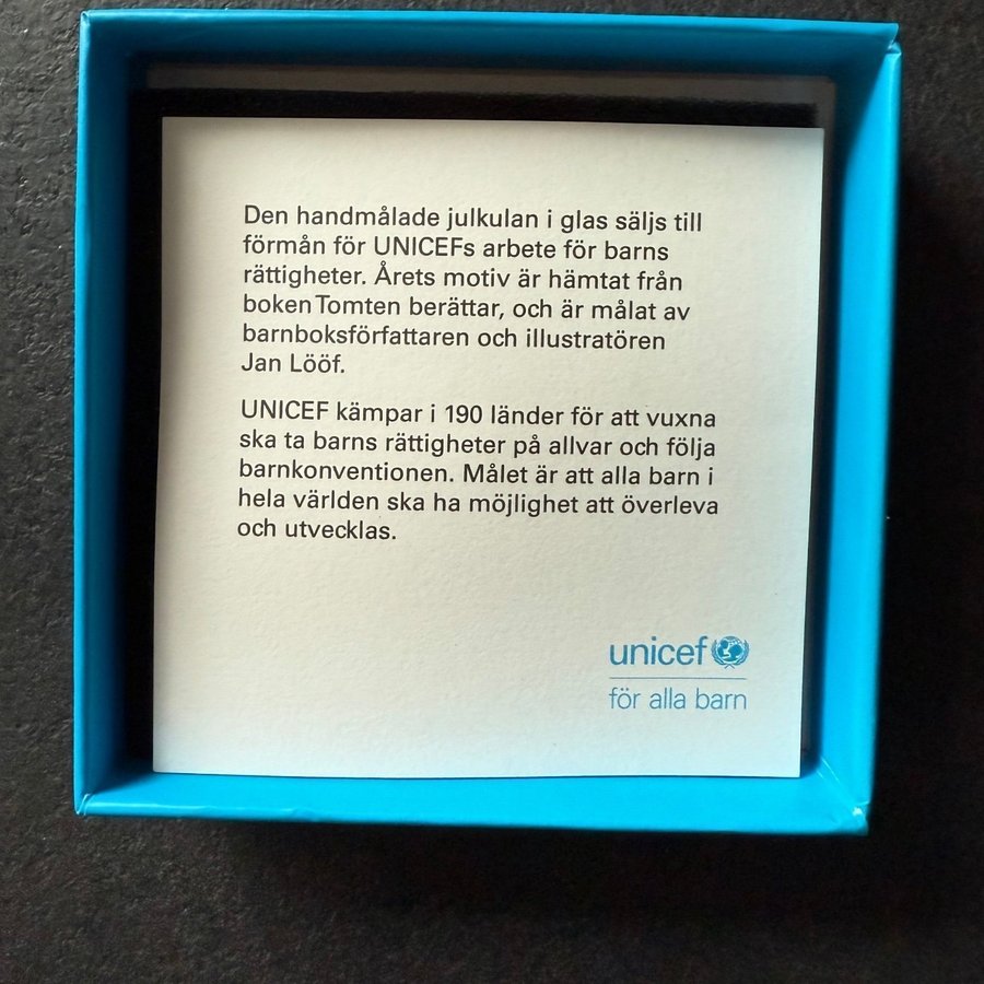 Unicef julkula från 2021 ”Tomten berättar”