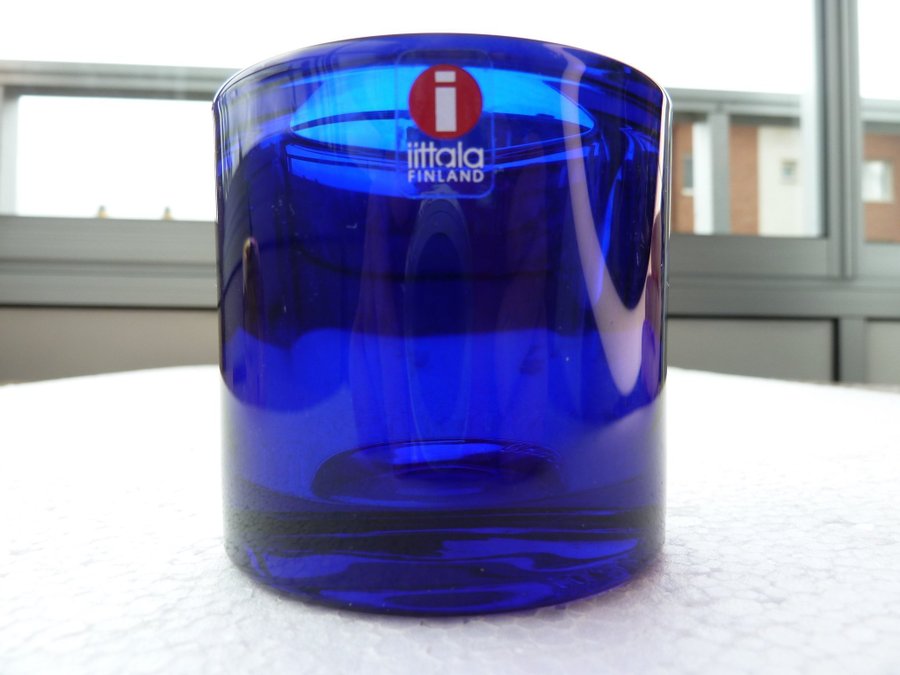 LJUSLYKTA -KIVI - MARIMEKKO - HEIKKI ORVOLA 1988 - GLAS - ULTRAMARINBLÅ